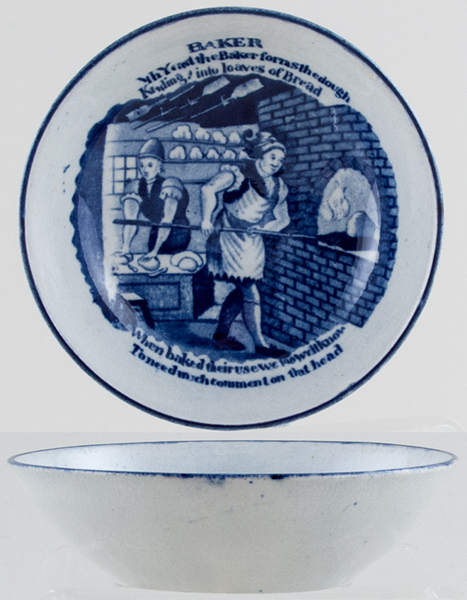 Tea Bowl Saucer Baker c1820s
